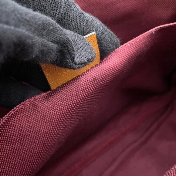 GUCCI Children's Check Pattern Interlocking G Tote Bag Canvas/Leather Brown - Picture 11 of 13